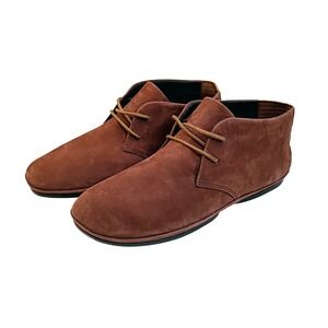 Camper Nina Brown Nubuck Leather Chukka Boots Womens 38 K400221-037 Ankle Boot